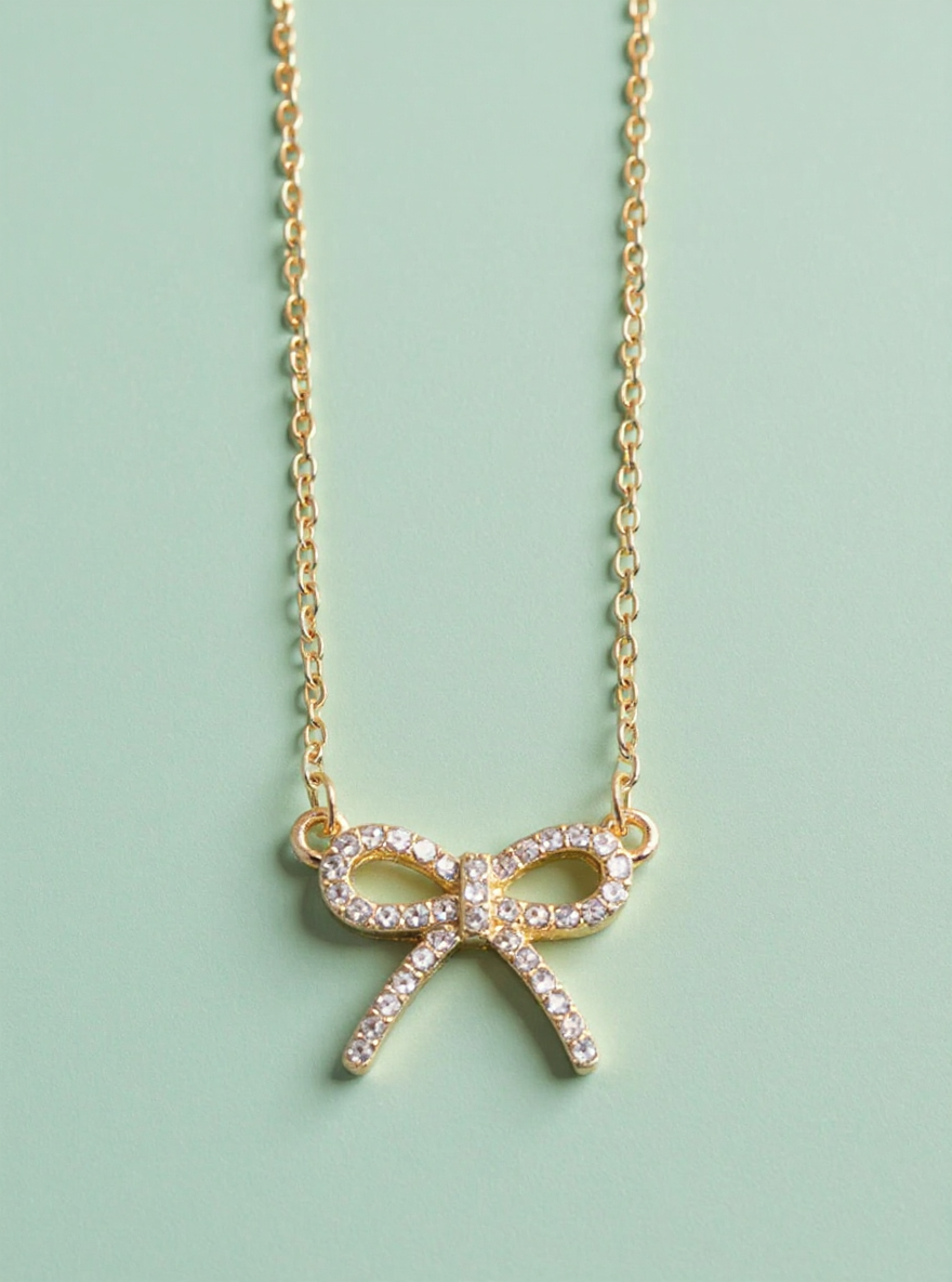 Twinkle Bow Necklace