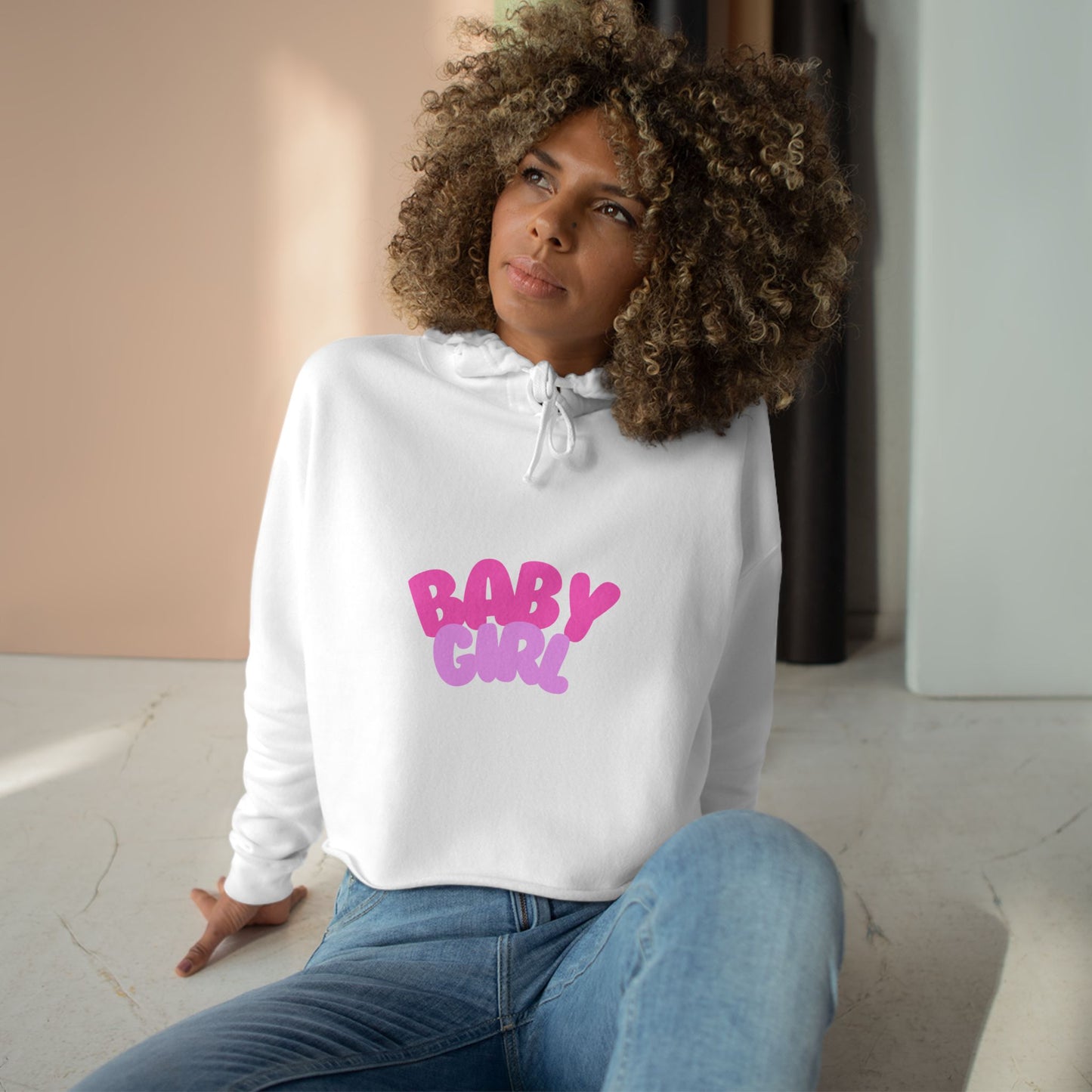 Baby Girl Crop Hoodie