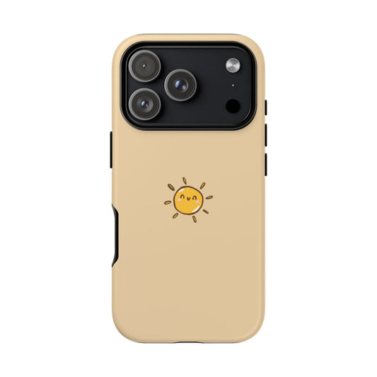 Tough iPhone Case - Cute Sunny Design