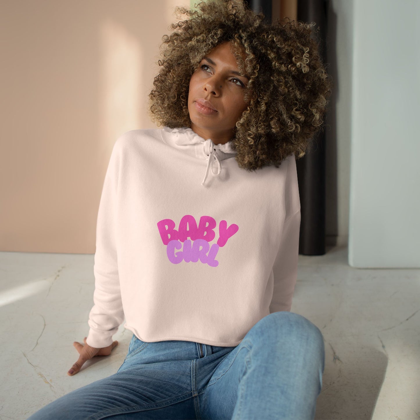 Baby Girl Crop Hoodie