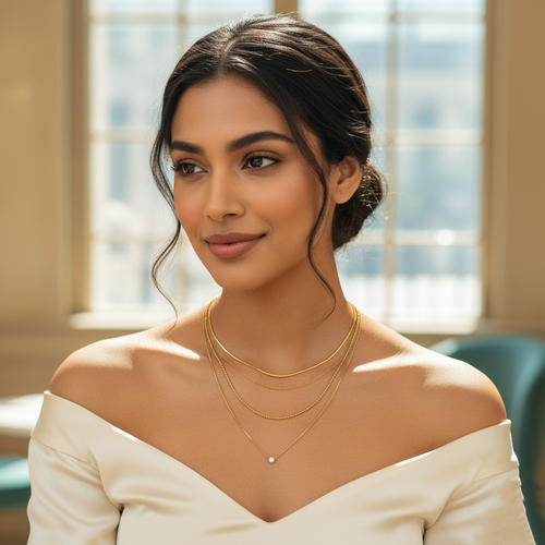 Golden Grace Triple-Layer Necklace