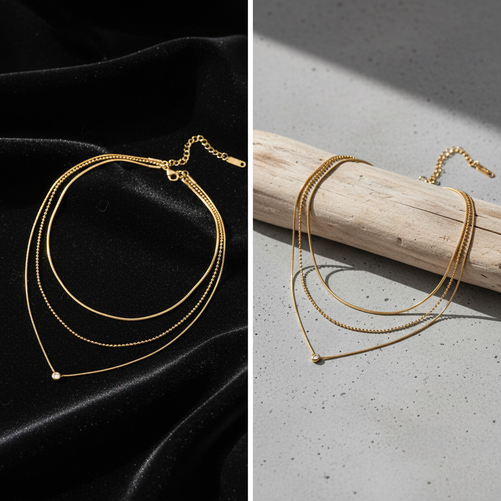 Golden Grace Triple-Layer Necklace