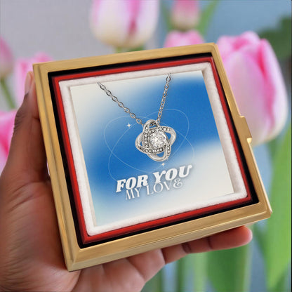 Love Knot with Rotating Rose Gift Box