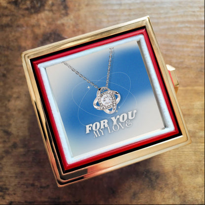 Love Knot with Rotating Rose Gift Box
