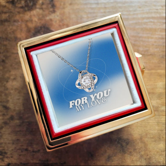 Love Knot with Rotating Rose Gift Box