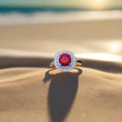 EternaGlow™ – 2-Carat Moissanite & Sterling Silver Elegance Ring