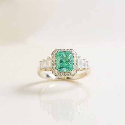 Platinum Moissanite Earrings